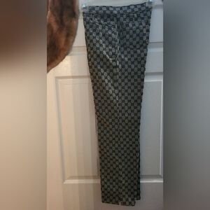 Vintage Gucci logo Monogram straight leg pants